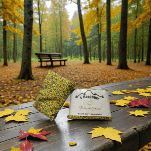 Zirbenholzkissen hellgrün / mit Muster