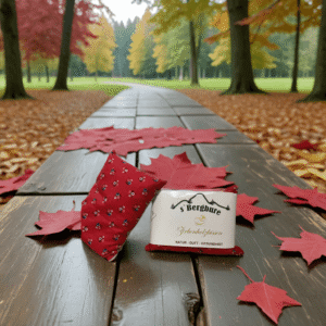 Zirbenholzkissen rot/blau